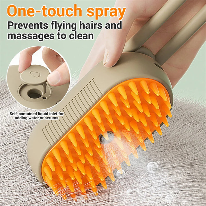 Electric Steam Spray Grooming Brush